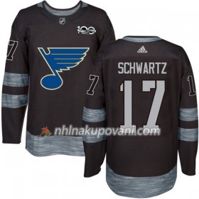 St. Louis Blues Dresy Jaden Schwartz 17 1917-2017 100th Anniversary Adidas Černá Authentic - Pánské